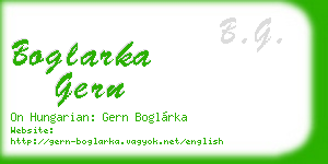 boglarka gern business card